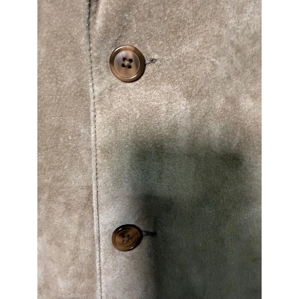 Vintage Tan Suede Leather Jacket Western Ranchwear Cowboy Blazer Quite Luxury XL